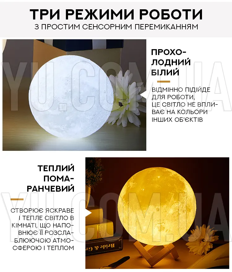 Настольный светильник Magic 3D Moon Light (13 см.)